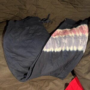 J.Jill fit Blue with Pink, White and Purple Jogger Style Crop Pants Size L #15